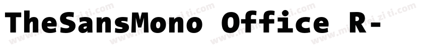 TheSansMono Office R字体转换